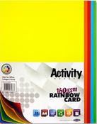 PREMIER ACTIVITY A4 160gsm CARD 50 Sheets, Assorted Rainbow Colours