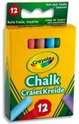 CRAYOLA Anti-Dust Chalk 12 Pack, Coloured image
