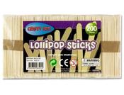 CRAFTY BITZ 200 Lollipop Sticks - Natural image