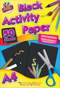 ARTBOX A4 Activity Sugar Paper 50 Sheet Pack, Black image