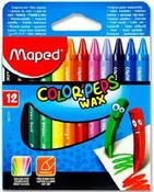 MAPED Box of 12 Color'Peps Triangular Wax Crayons image