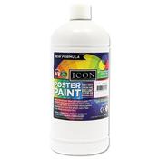 ICON ART Poster Paint 1ltr – WHITE image