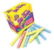 ARTBOX 50 Chalks (25 White  &amp;amp; 25 Assorted Colours) image