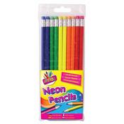 ARTBOX 10 Neon Rubber Tip HB Pencils image