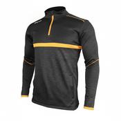 Vetus Half Zip - Black Melange / Amber