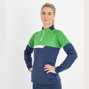Galsy Half Zip - Navy Melange / Green / White image