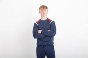 Strike Crew Neck - Navy / Maroon / White