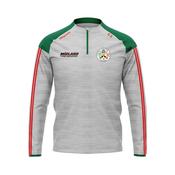 Borris Kilcotton - Inís Half Zip (White Melange)