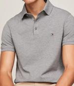 TOMMY HILFIGER-1985 REGULAR POLO-MEDIUM GREY HEATHER image