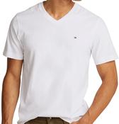 TOMMY HILFIGER-ESSENTIAL V NECK T-SHIRT-WHITE image