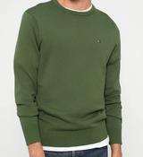 TOMMY HILFIGER-ESS TERRY CREWNECK TOP-MOUNTAIN PINE image