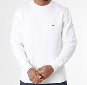 TOMMY HILFIGER-ESS TERRY CREWNECK TOP-WHITE image