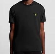 LYLE AND SCOTT-JACQUARD TAPE T-SHIRT-JET BLACK image