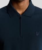 LYLE AND SCOTT-PIQUE ZIP POLO-CARBON image
