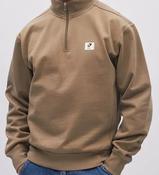 DIESEL-CONRAD HALF ZIP-WALNUT BARK