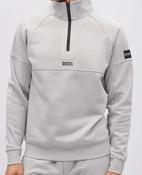 DIESEL-HATCHER HALF ZIP-SHALE GREY image