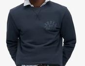 SUPERDRY-ATHLETIC ESS CREW SWEATSHIRT-ECLIPSE NAVY image