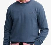 SUPERDRY-ESS LOGO CREW SWEATSHIRT-VINTAGE INDIGO image