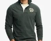 SUPERDRY-VINTAGE ATHLETIC RUGBY TOP-EAGLE GREEN image