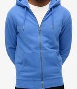 SUPERDRY-ESS LOGO ZIP HOODIE-CHAMBRAY BLUE