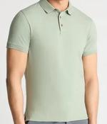 REMUS UOMO-TAPERED FIT COTTON POLO-LIGHT GREEN-32