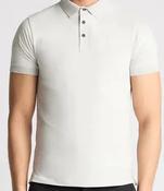 REMUS UOMO-TAPERED FIT COTTON POLO-LIGHT GREY-03 image