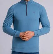 XV KINGS-FALCONS HALF ZIP-SEAGLASS BLUE