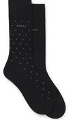 BOSS-SOCKS-REGULAR-YELLOW DOTS-2 PACK image