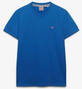 SUPERDRY-ESS SDCO LOGO EMB T-SHIRT-MONACO BLUE/PINK image