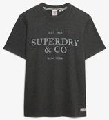 SUPERDRY-1954 COMPANY RELAXED T-SHIRT-LIGHT CHARCOAL MARL image