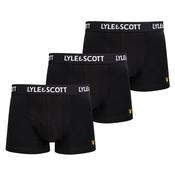 LYLE AND SCOTT-COTTON STRETCH BARCLAY TRUNKS-BLACK-3 PACK image