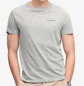 SUPERDRY-ESS COMPANY LOGO T-SHIRT-SLEET GREY MARL/GREEN image