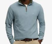 SUPERDRY-CLASSIC ESS HALF ZIP-COPEN BLUE image