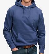 SUPERDRY-ESS SDCO LOGO HOODIE-HAMPTON BLUE