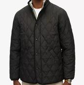 SUPERDRY-QUILTED ESTATE JACKET-METEORITE BLACK image