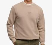 SUPERDRY-MICRO LOGO CREW SWEATSHIRT-LIGHT BEIGE image