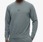 SUPERDRY-MICRO LOGO CREW SWEATSHIRT-STORMY WEATHER BLUE image