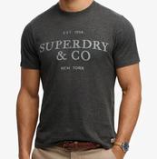 SUPERDRY-1954 COMPANY RELAXED TEE-LIGHT CHARCOAL MARL image