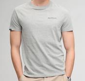 SUPERDRY-ESS COMPANY LOGO TEE-SLEET GREY MARL/GREEN image