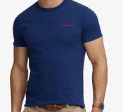 SUPERDRY-ESS COMPANY LOGO TEE-SUPERMARINE BLUE/RED image