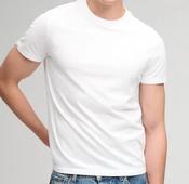 SUPERDRY-ESS SERIF LOGO EMB TEE-OPTIC/WHITE image