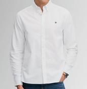 SUPERDRY-PREPPY OXFORD SHIRT-OPTIC WHITE image