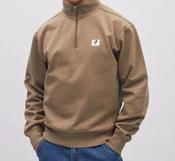DIESEL-CONRAD HALF ZIP-WALNUT BARK