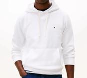 TOMMY HILFIGER-ESS TERRY HOODIE-WHITE