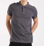 TOMMY HILFIGER-TJM SLIM PLACKET POLO-WASHED BLACK image