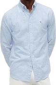 TOMMY HILFIGER-HERITAGE OXFORD GINGHAM RF SHIRT-CLOUDY BLUE &amp; CHECK image