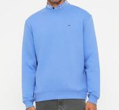 TOMMY HILFIGER-TJM REG S FLAG CREW EXT SWEATER-LIGHT HORIZON BLUE