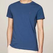 TOMMY HILFIGER-STRETCH SLIM FIT TEE-AEGEAN SEA image