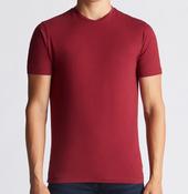REMUS UOMO-PLAIN STRETCH TEE-DARK RED 59 image
