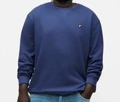 LYLE&amp;SCOTT-CREW NECK SWEATSHIRT-RICH NAVY image